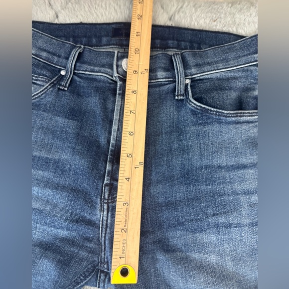 Mother The Mid Rise Dazzler Ankle Fray Jeans Mix Tape Size 27 Crop Petite Hemmed - Picture 8 of 15